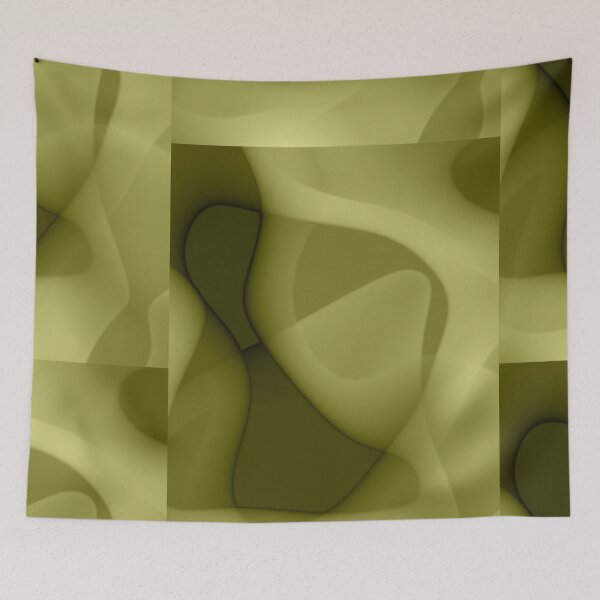 Item preview, Abstraction "green wave" designed and sold by Gluecknika.
