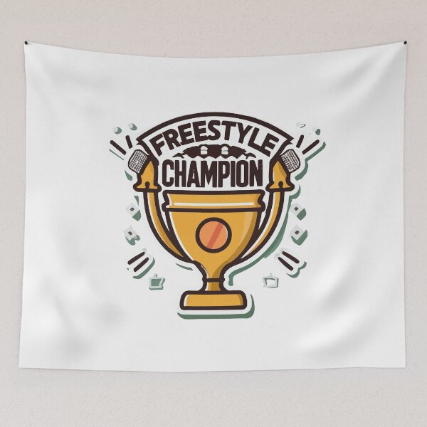 Item preview, Freestyle Champion Trophy Microphone Sticker designed and sold by NiftyWrx.