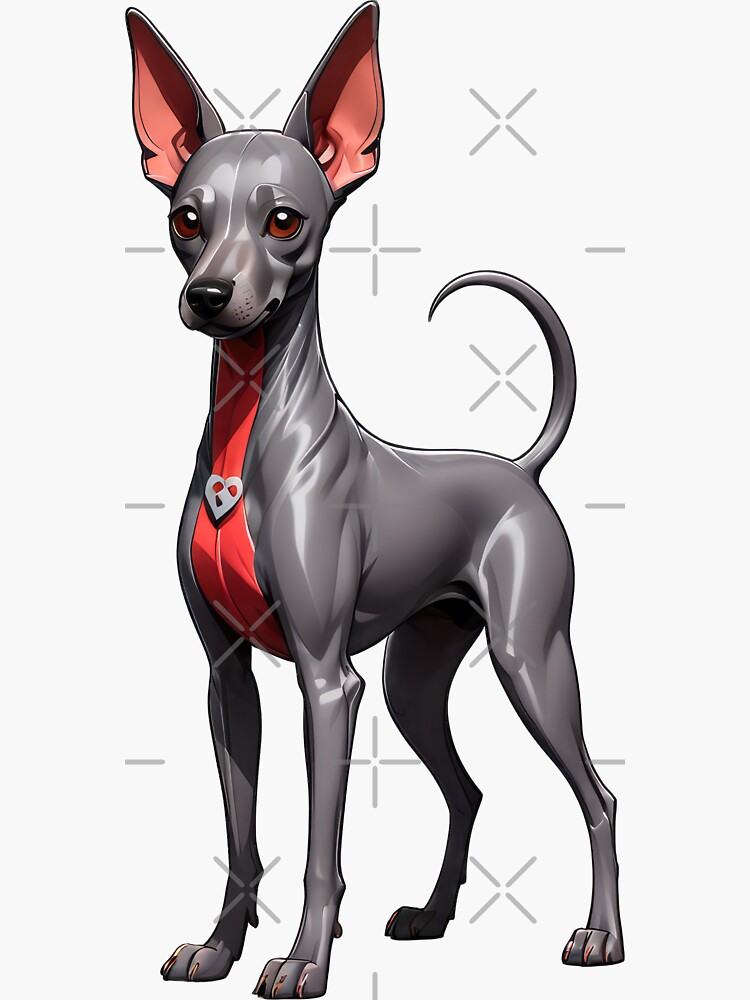 Imagen 3 de 3, Pegatina con la obra xoloitzquintle / xolo, diseñada y vendida por Bilisik.