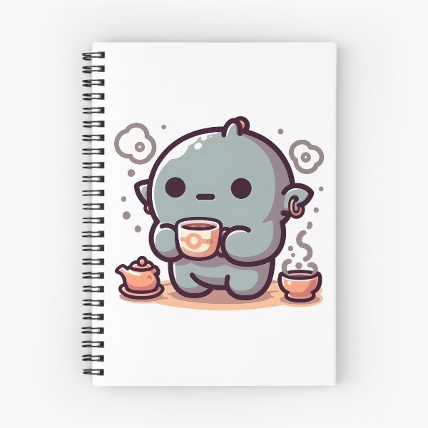 Item preview, Kawaii Kawaii Golem With Teacup And Saucer designed and sold by CanvasCutie.