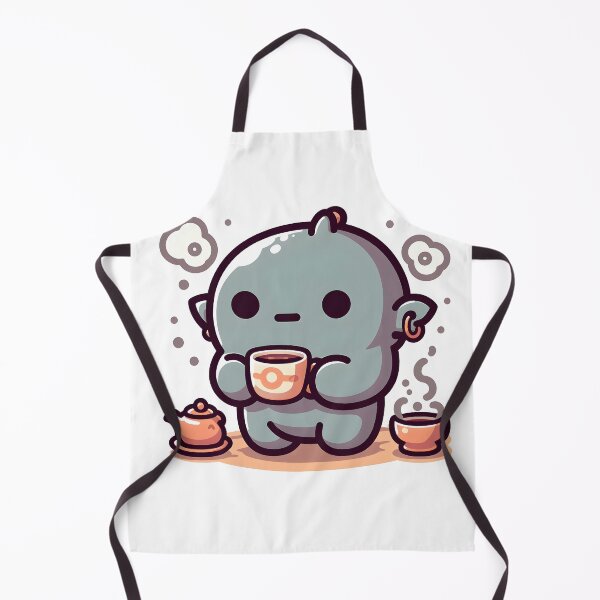 Item preview, Kawaii Kawaii Golem With Teacup And Saucer designed and sold by CanvasCutie.