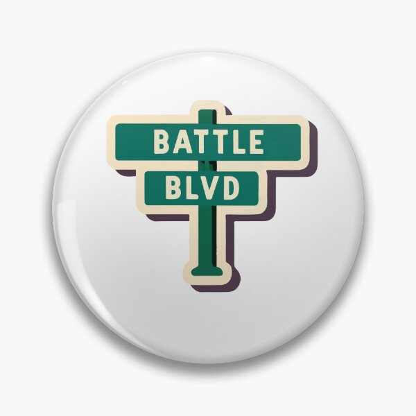 Item preview, Battle Blvd Street Sign Art designed and sold by NiftyWrx.