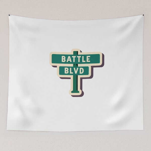 Item preview, Battle Blvd Street Sign Art designed and sold by NiftyWrx.