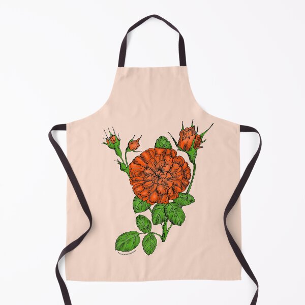 Item preview, Orange Rosette Rose Bloom Very Full 40+ Petals In 3+ Rows designed and sold by Rachael Taylor.