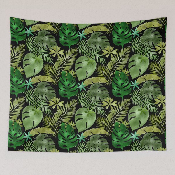 Item preview, Iridescent Tropical Leafs Pattern designed and sold by stylebytara.