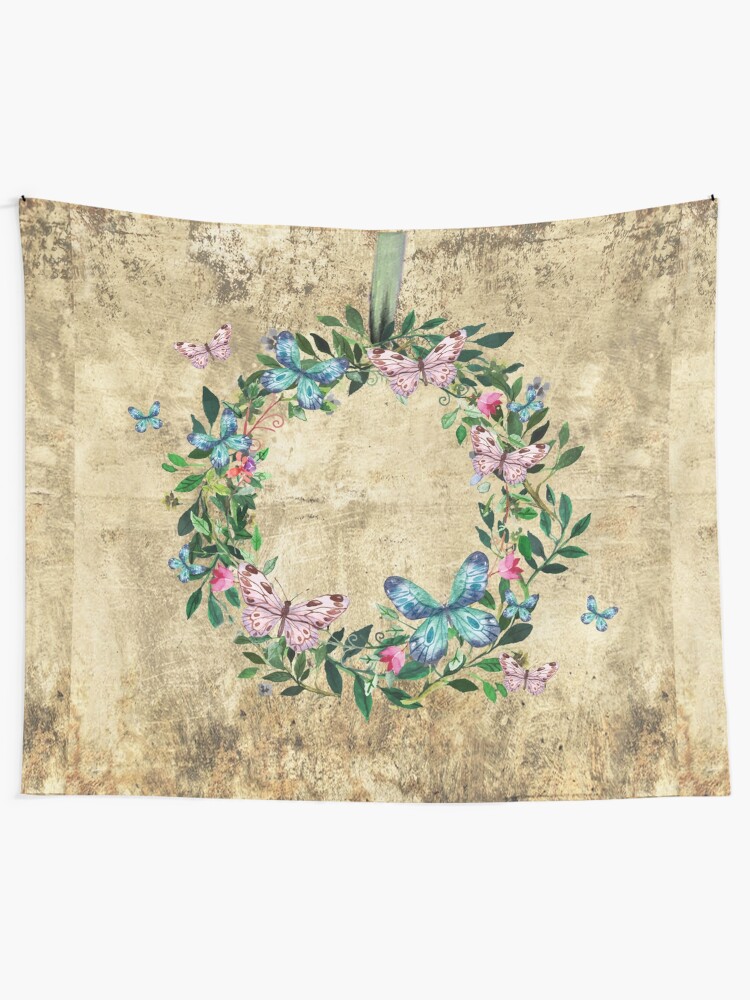 Alternate view of Wreath #Flowers & Butterflies#Royal collection Tapestry