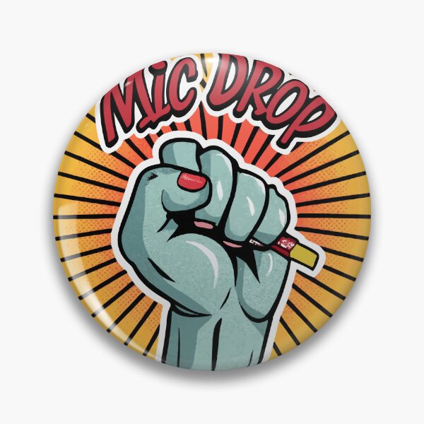 Item preview, Mic Drop Cartoon Fist Pop Art designed and sold by NiftyWrx.