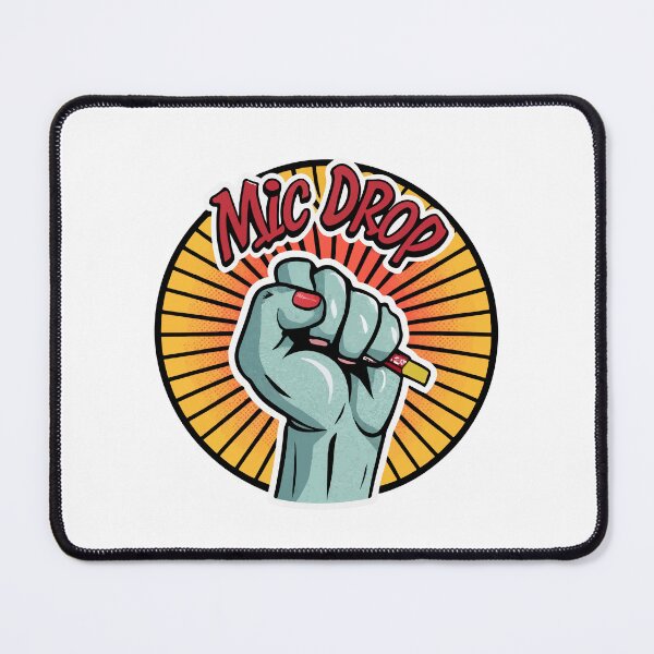 Item preview, Mic Drop Cartoon Fist Pop Art designed and sold by NiftyWrx.