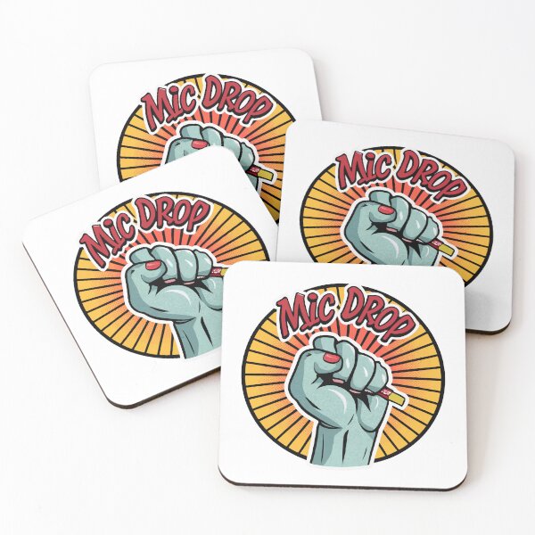 Item preview, Mic Drop Cartoon Fist Pop Art designed and sold by NiftyWrx.