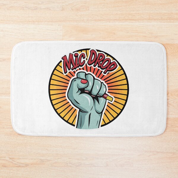 Item preview, Mic Drop Cartoon Fist Pop Art designed and sold by NiftyWrx.