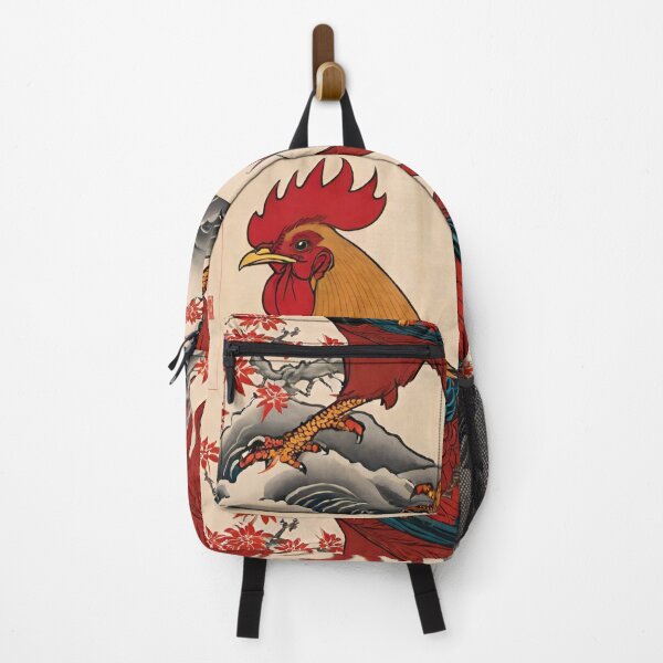 Item preview, Rooster red Japan style 6 designed and sold by RedWolfDisigne.