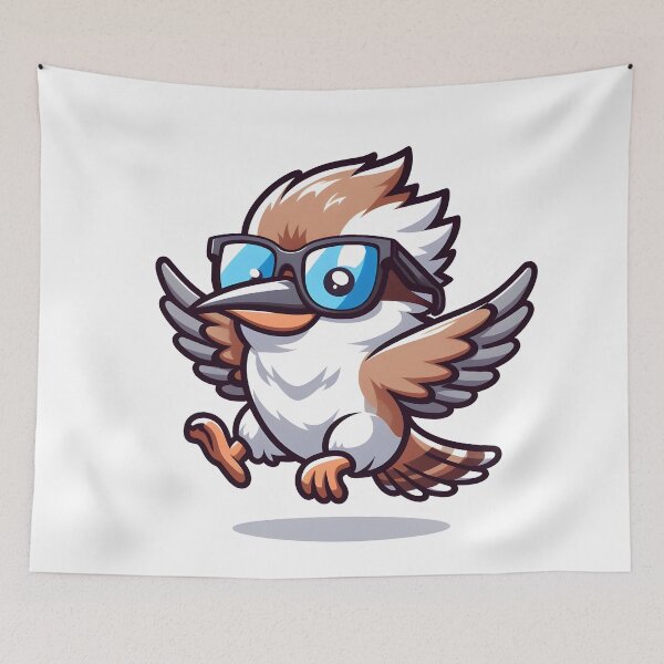 Item preview, Kawaii Kookaburra With Sunglasses designed and sold by CanvasCutie.