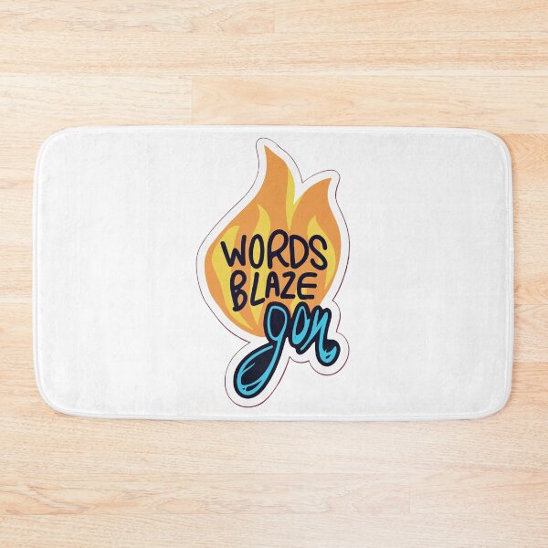 Item preview, Words Blaze - Abstract Fire Verse Design designed and sold by NiftyWrx.