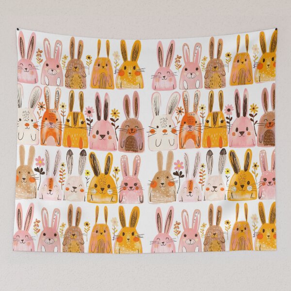 Item preview, Rabbit multiplication nursery art smaller designed and sold by Artlizzard.