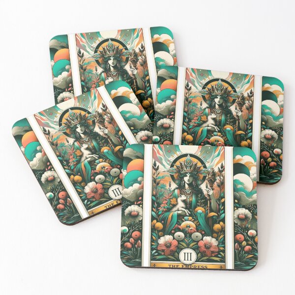 Item preview, The Empress Tarot Card Illustration Artwork designed and sold by Jesse Veils.