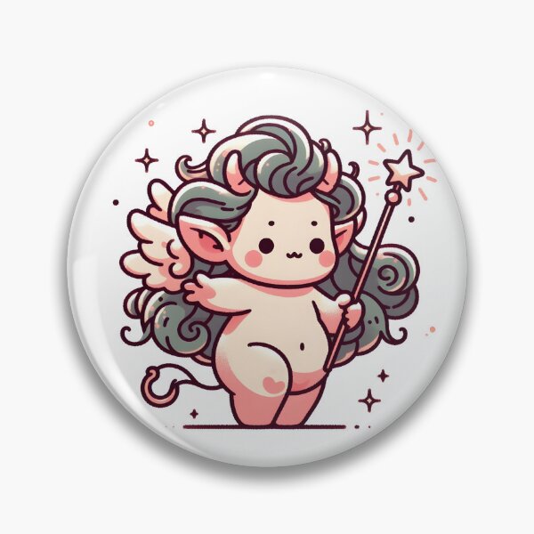 Item preview, Kawaii Cherubic Ogre With Flowing Hair designed and sold by CanvasCutie.