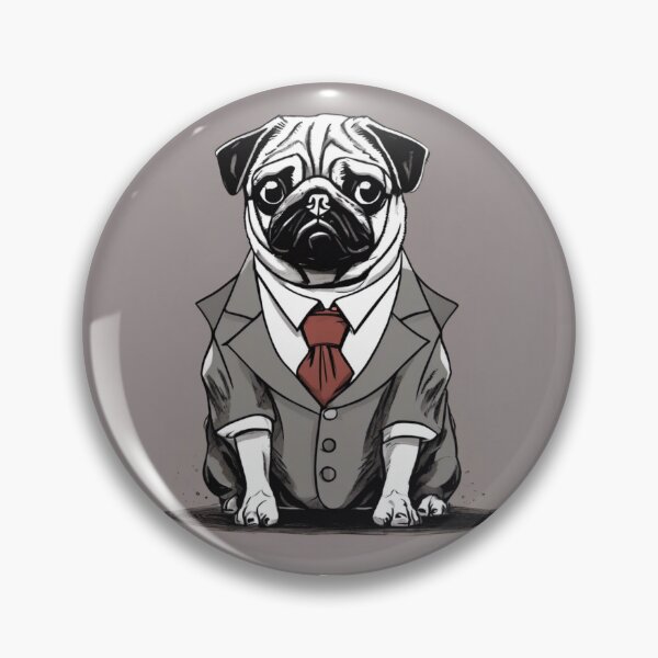 Item preview, Gentleman pug designed and sold by kattjona.