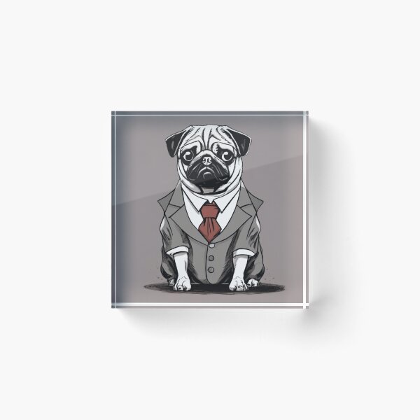 Item preview, Gentleman pug designed and sold by kattjona.