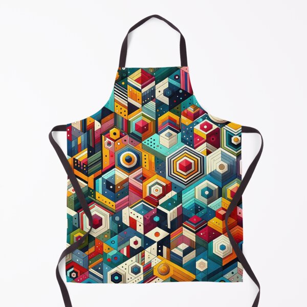 Item preview, Abstract Geometric Pattern Art - Vibrant Low Poly & Isometric Design designed and sold by PillowTalkyZone.