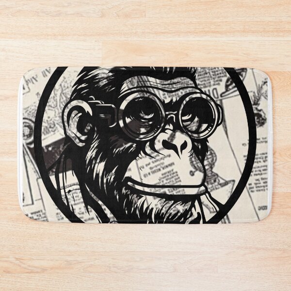 Item preview, Monkey t-shirts, nature t-shirts, cute wildlife t-shirts, vintage style t-shirts. ,newspaper designed and sold by BeYourself1993.