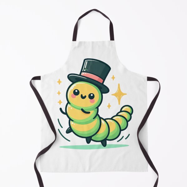 Item preview, Kawaii Caterpillar With Top Hat designed and sold by CanvasCutie.