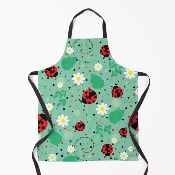 Item preview, Ladybird flowers and leaves pattern  designed and sold by smalladventures.