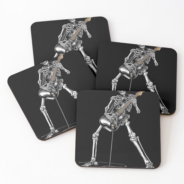 Item preview, Skeleton Rock On Moon Spooky Halloween Rock Band Concerts designed and sold by ThomasGarcir.
