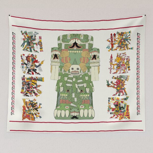 Item preview, Coatlicue - Aztec Mother Goddess Codex Borgia Style JP designed and sold by Aztectees.