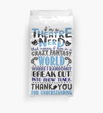 Funny Theatre Nerd Definition T-shirt Duvet Cover