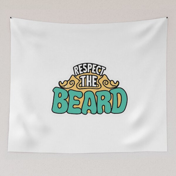 Item preview, Respect the Beard - Minimalist Facial Hair Design designed and sold by NiftyWrx.