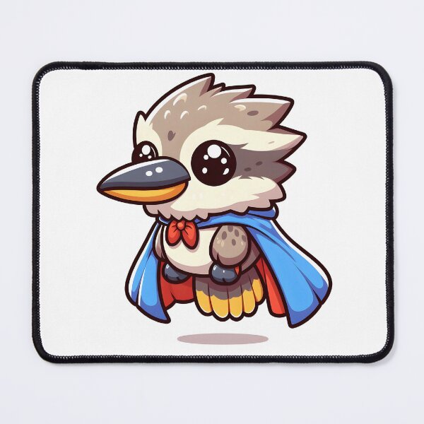 Item preview, Kawaii Kookaburra With Superhero Cape designed and sold by CanvasCutie.