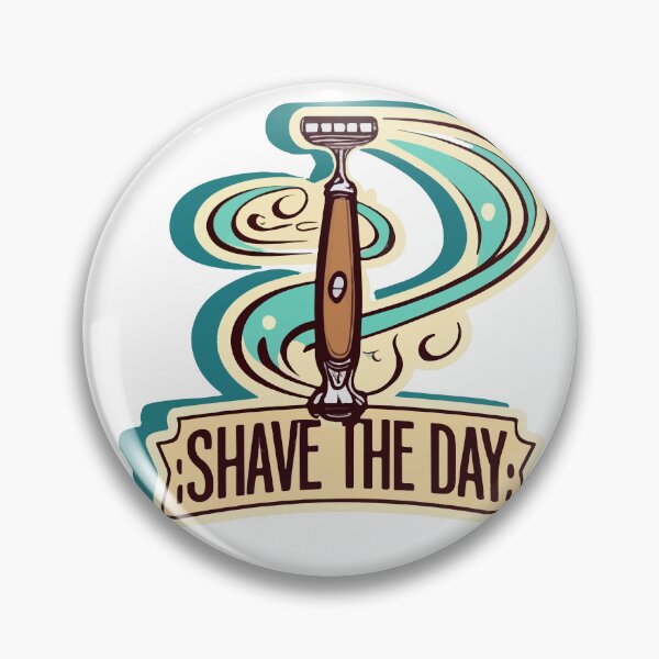 Item preview, Vintage 'Shave the Day' Barber's Razor Design designed and sold by NiftyWrx.
