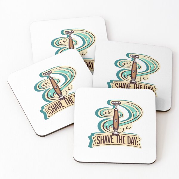 Item preview, Vintage 'Shave the Day' Barber's Razor Design designed and sold by NiftyWrx.