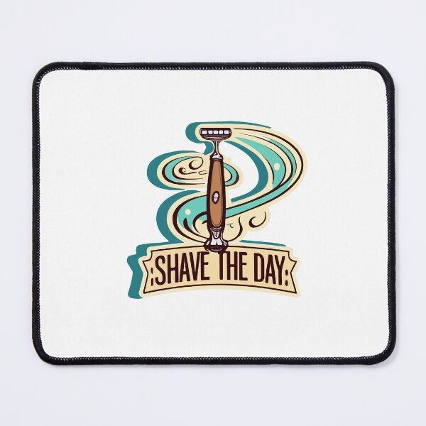 Item preview, Vintage 'Shave the Day' Barber's Razor Design designed and sold by NiftyWrx.