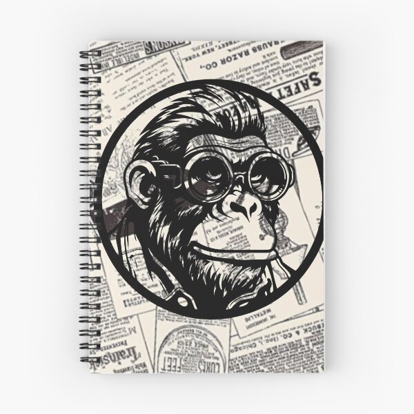Item preview, Monkey t-shirts, nature t-shirts, cute wildlife t-shirts, vintage style t-shirts. ,newspaper designed and sold by BeYourself1993.