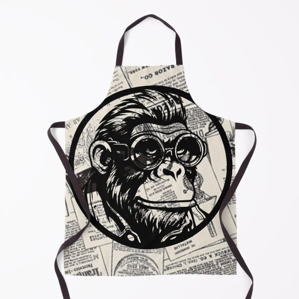 Item preview, Monkey t-shirts, nature t-shirts, cute wildlife t-shirts, vintage style t-shirts. ,newspaper designed and sold by BeYourself1993.
