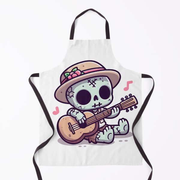 Item preview, Kawaii Gentle Zombie With Guitar designed and sold by CanvasCutie.