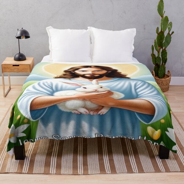 Item preview, Jesus Saves Bunny Hops designed and sold by BlackSheeper.