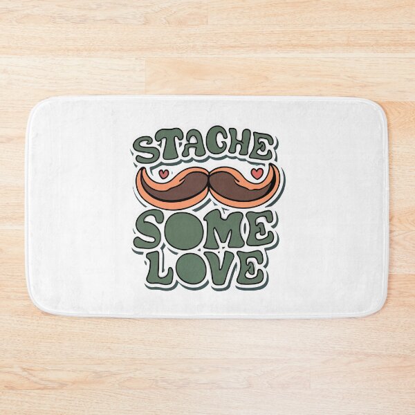 Item preview, Quirky 'Stache Some Love' Cartoon Mustache Design designed and sold by NiftyWrx.