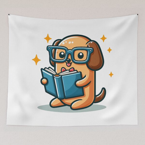 Item preview, Kawaii Hot Dog With Glasses designed and sold by CanvasCutie.