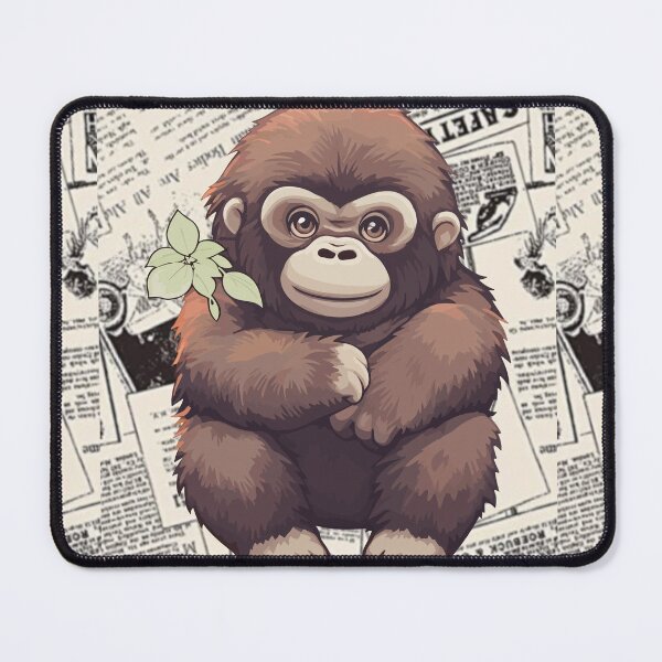 Item preview, Cute monkey t-shirts, nature pattern t-shirts, cute wild animal pattern t-shirts, vintage style t-shirts. ,newspaper designed and sold by BeYourself1993.