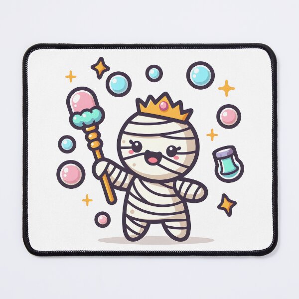 Item preview, Kawaii Happy Mummy: A Bubble Wand As A Scepter designed and sold by CanvasCutie.