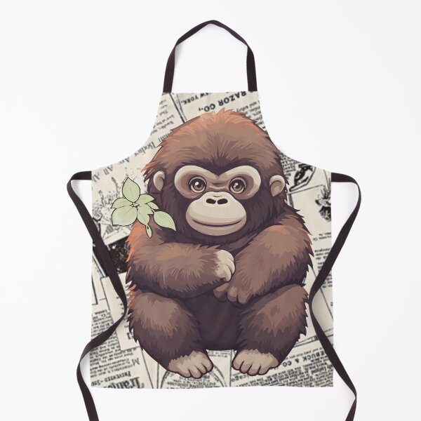 Item preview, Cute monkey t-shirts, nature pattern t-shirts, cute wild animal pattern t-shirts, vintage style t-shirts. ,newspaper designed and sold by BeYourself1993.