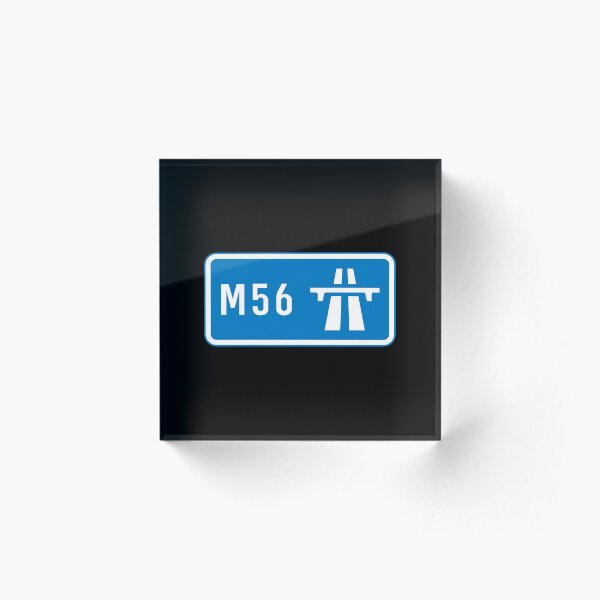 Item preview,  Greater Manchester to Cheshire Bound - Blue M56 Motorway Sign designed and sold by WilliamsonMedia.