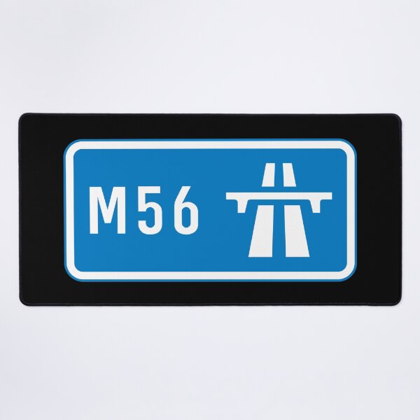 Item preview,  Greater Manchester to Cheshire Bound - Blue M56 Motorway Sign designed and sold by WilliamsonMedia.