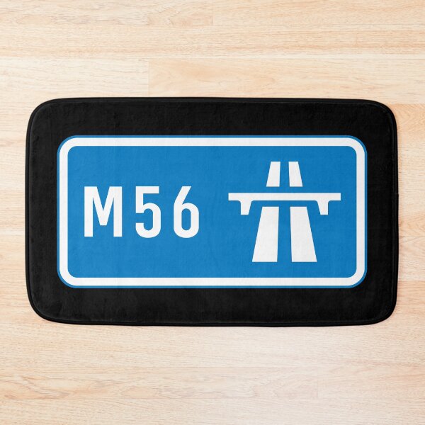 Item preview,  Greater Manchester to Cheshire Bound - Blue M56 Motorway Sign designed and sold by WilliamsonMedia.