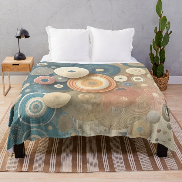 Item preview, Arte sereno de círculos pastel: decoración de pared geométrica relajante designed and sold by PillowTalkyZone.