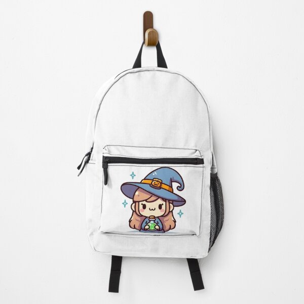 Item preview, Kawaii Smiling Witch With A Tiny Witch Hat designed and sold by CanvasCutie.