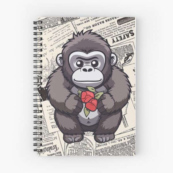 Item preview, Cute monkey t-shirts, nature pattern t-shirts, cute wild animal pattern t-shirts, vintage style t-shirts. ,newspaper designed and sold by BeYourself1993.