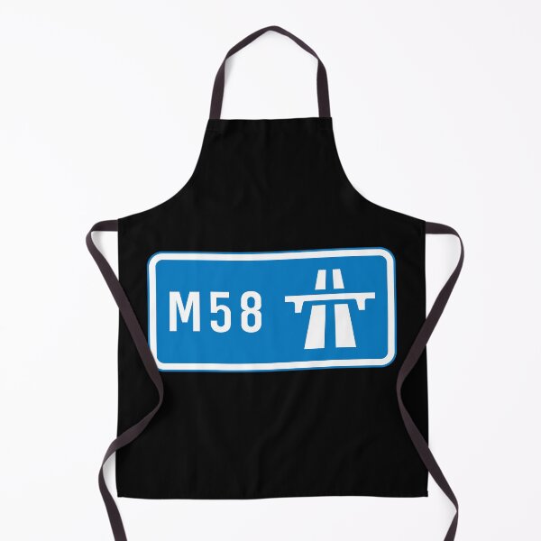 Item preview, Liverpool to Wigan Bound - Blue M58 Motorway Sign designed and sold by WilliamsonMedia.